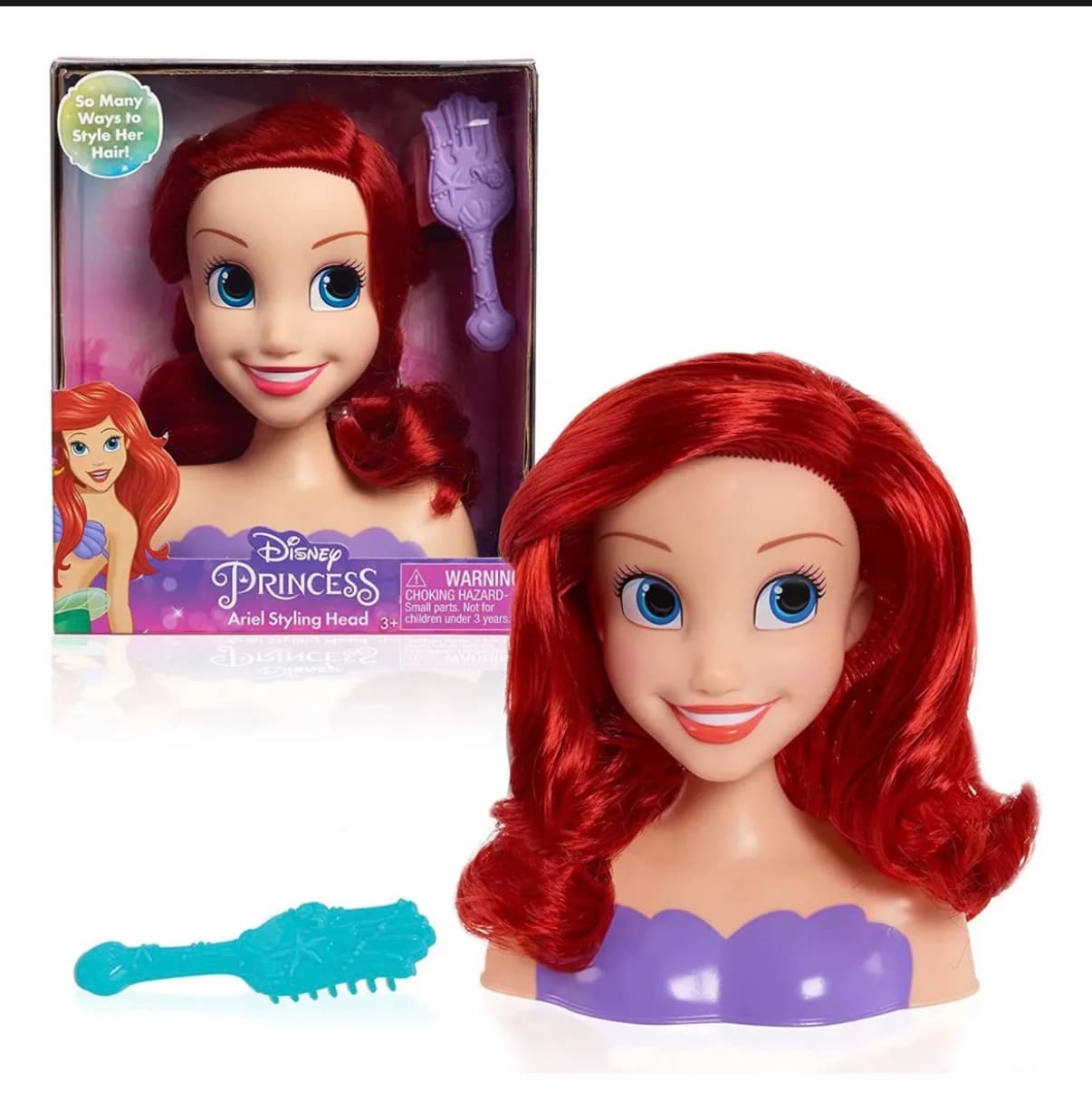 Disney Princess Ariel Styling Head Muñeca Para Peinar