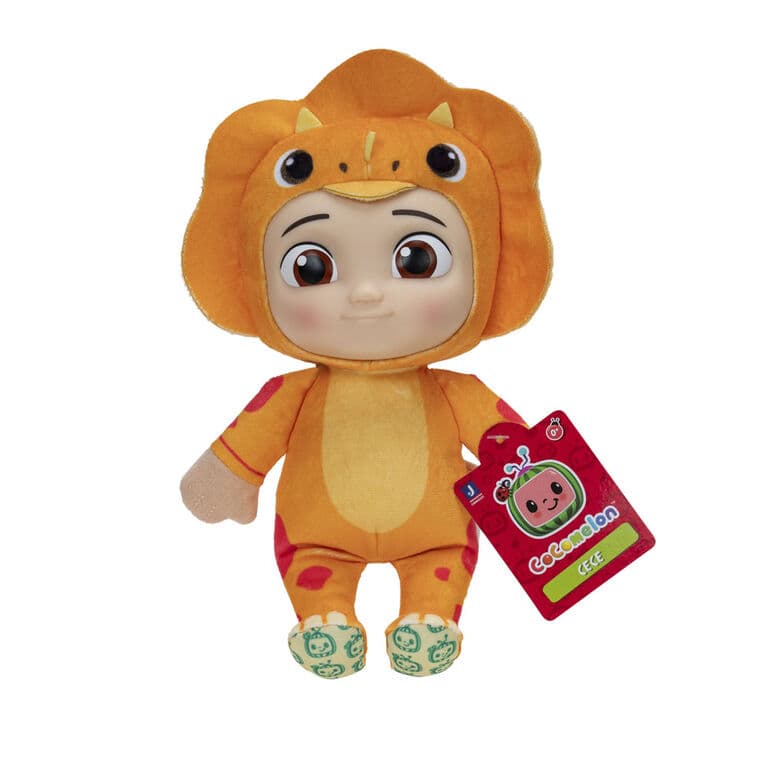 Cocomelon - Little Plush Cece Orange Dinosaur