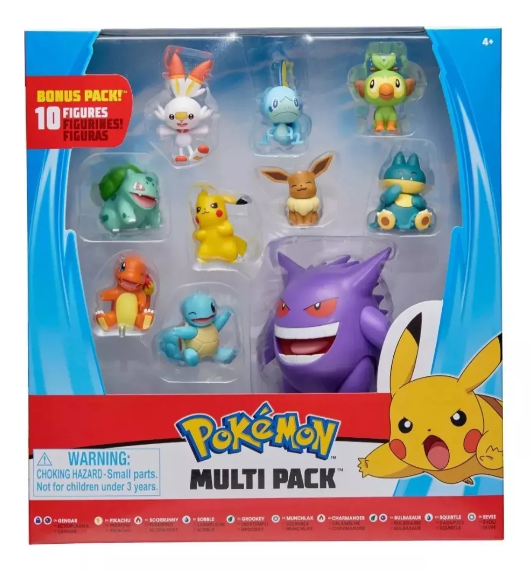 Pokemon - 10 Pack Gengar Pikachu