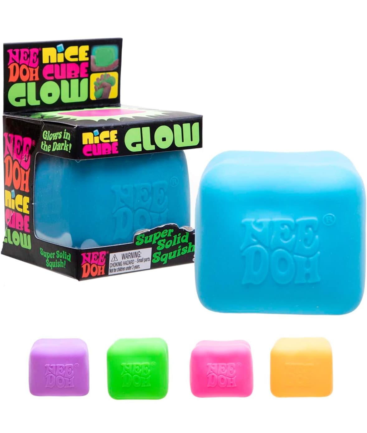 Nee Doh - Nice Cube Glow Naranja