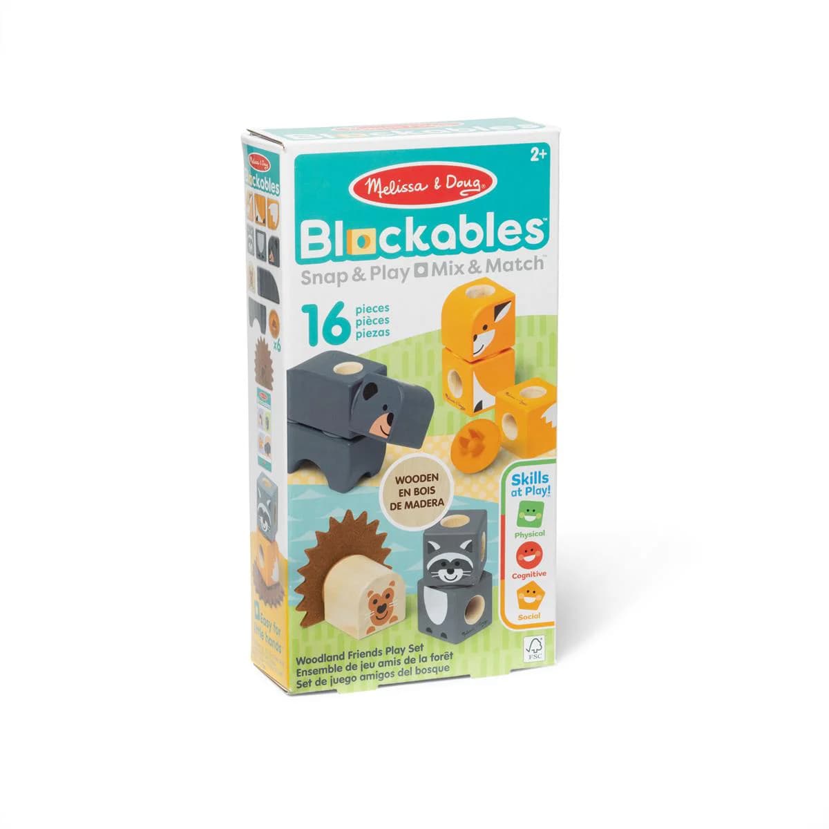 Melissa & Doug - Blockables Woodland Friends Play Set