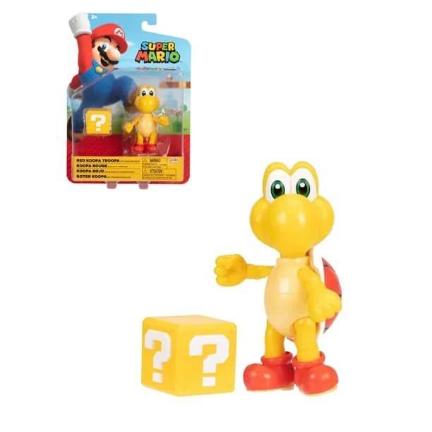 Super Mario Bros - Figura Red Koopa Troopa 4 pulgadas