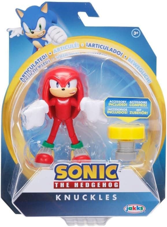 Sonic - Knuckles Figura de acción articulada de 4 pulgadas