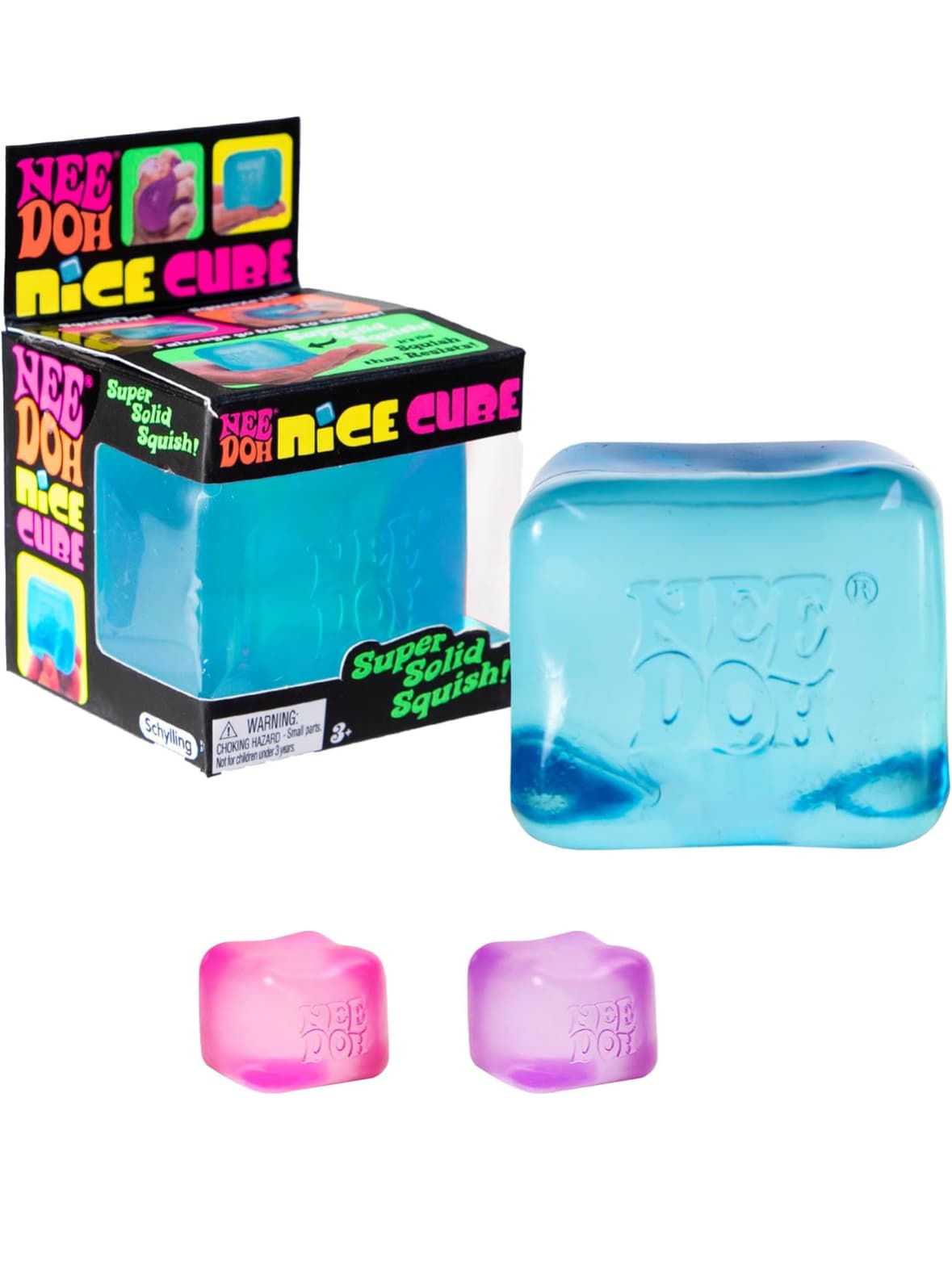 Nee doh - Nice Cube Azul Transparente (No brilla)