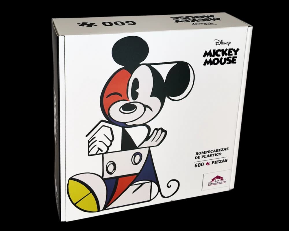 Rompecabezas Arte Mickey Disney 600 Piezas De Plástico