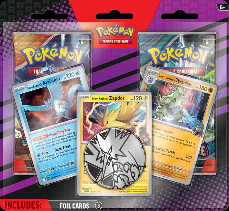 Boosted 2 pack Articuno, Zapdos, Tyranitar (inglés)