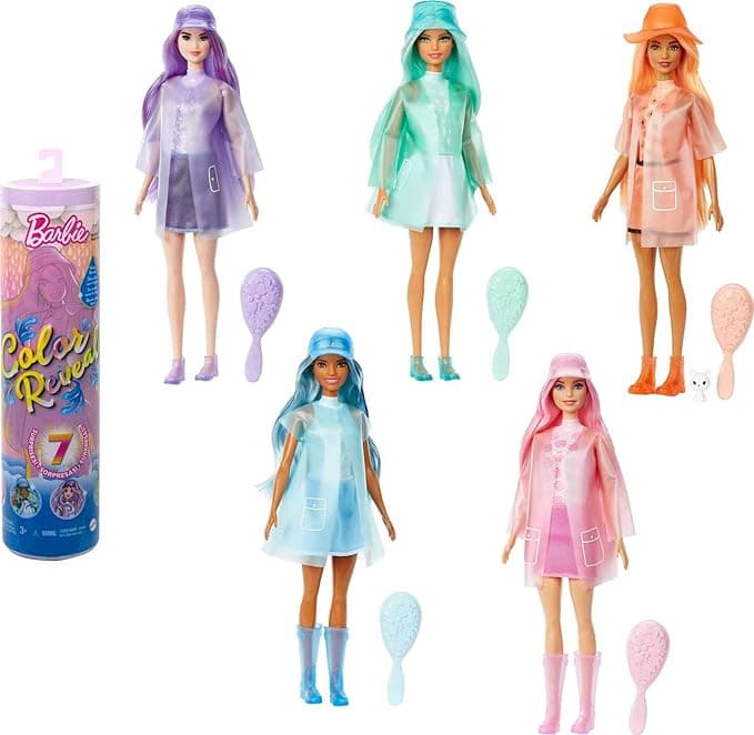 Barbie Color Reveal Muñeca con 7 sorpresas
