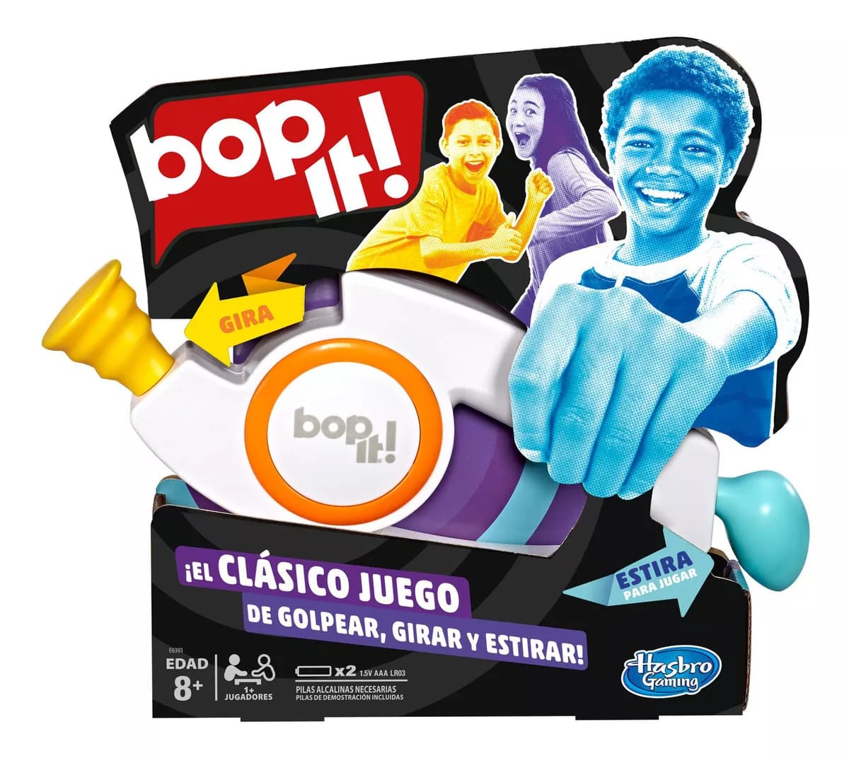 Hasbro - Juego de Mesa Bop It! Modo Solitario Y Social