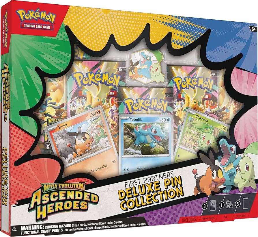 Ascended Heroes - First Partners - Deluxe Pin Collection (INGLÉS)