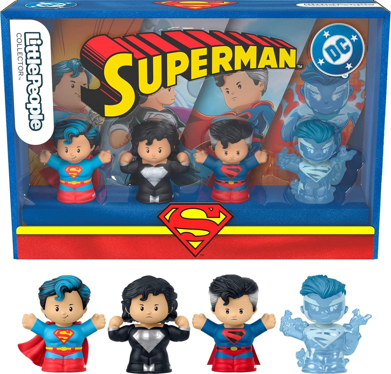 Little People Collector Superman Through The Ages - Set 4 Figuras