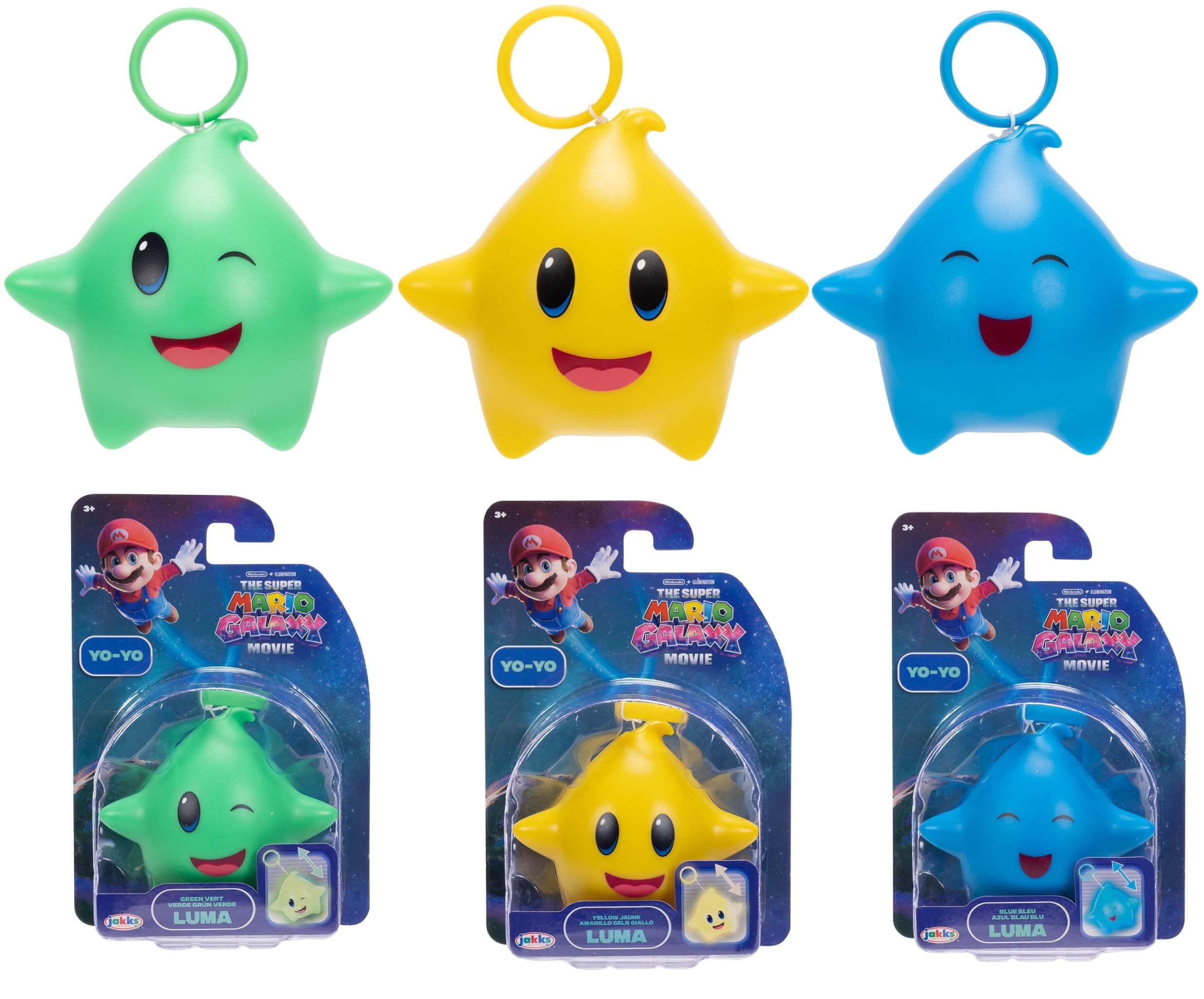 Yo-yo Luma Super Mario Galaxy Movie Jakks Amarillo